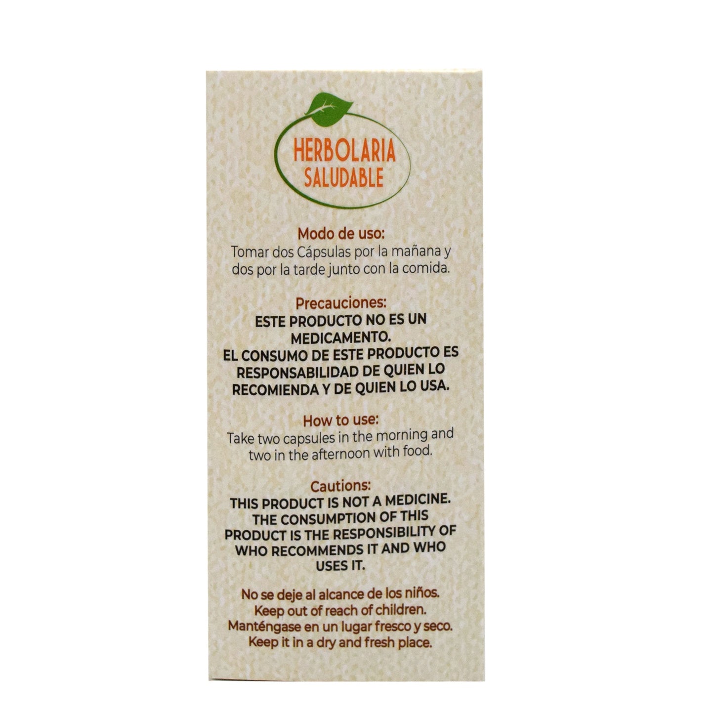 Calcio Y Vitamina D 80 Cápsulas (HERBOLARIA SALUDABLE)