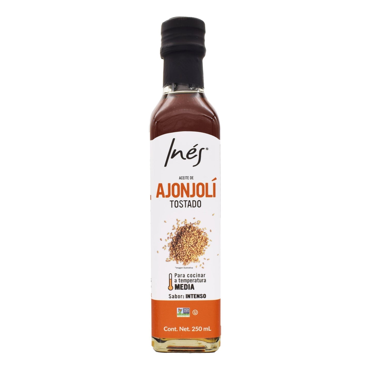 Aceite De Ajonjoli Tostado 250 Mililitros (INES)