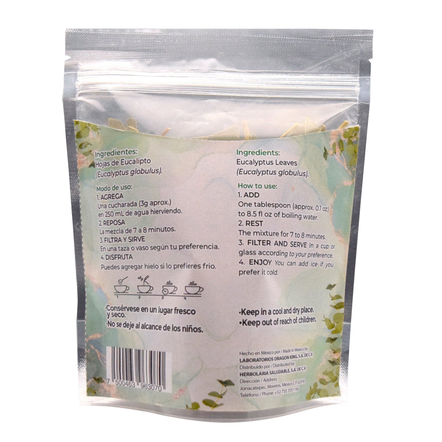 Hojas De Eucalipto 50 G (HERBOLARIA SALUDABLE)
