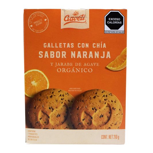 Galleta Con Chia Sab Naranja 210 G (GAVETI)