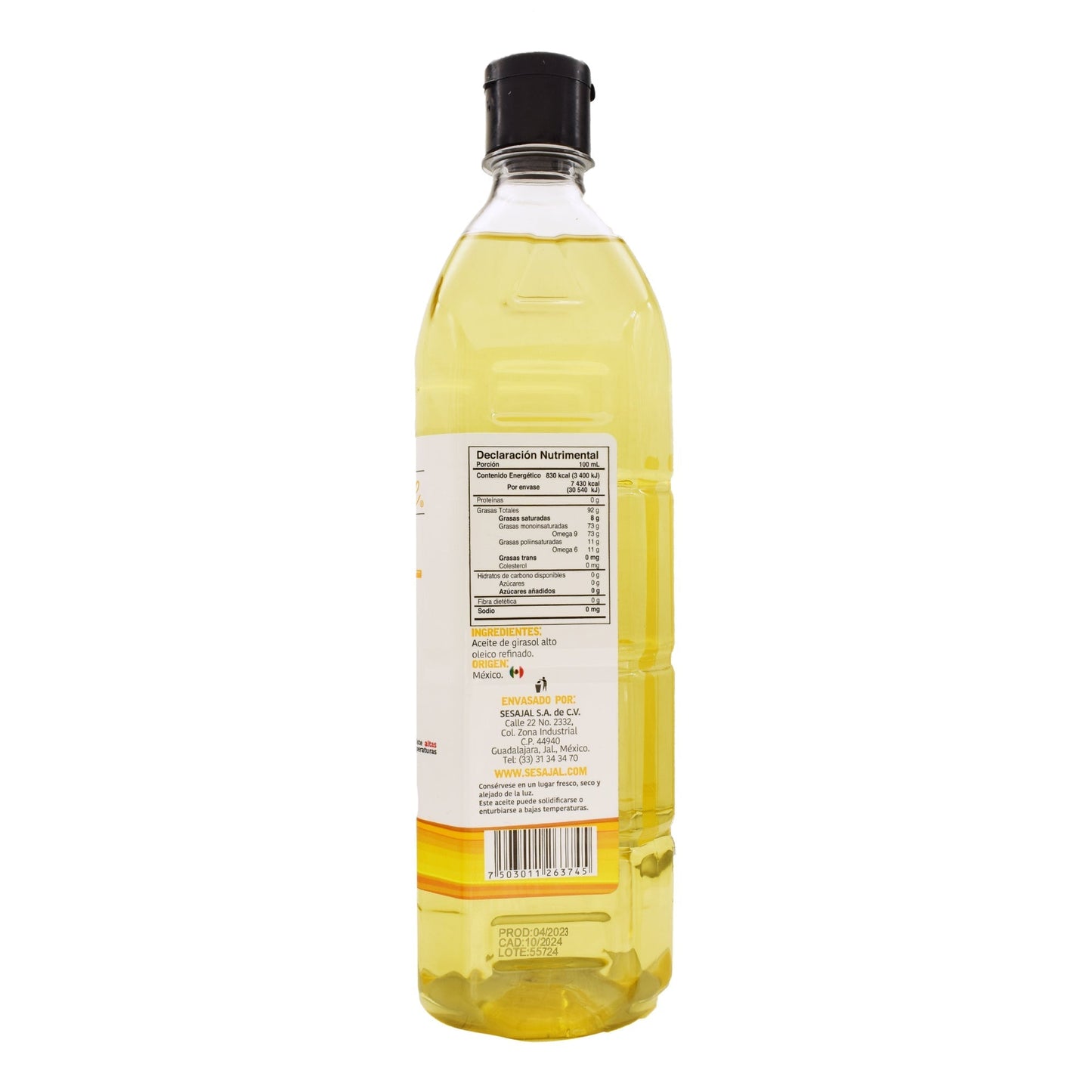 Aceite De Girasol 900 Mililitros (BONOLIVE)