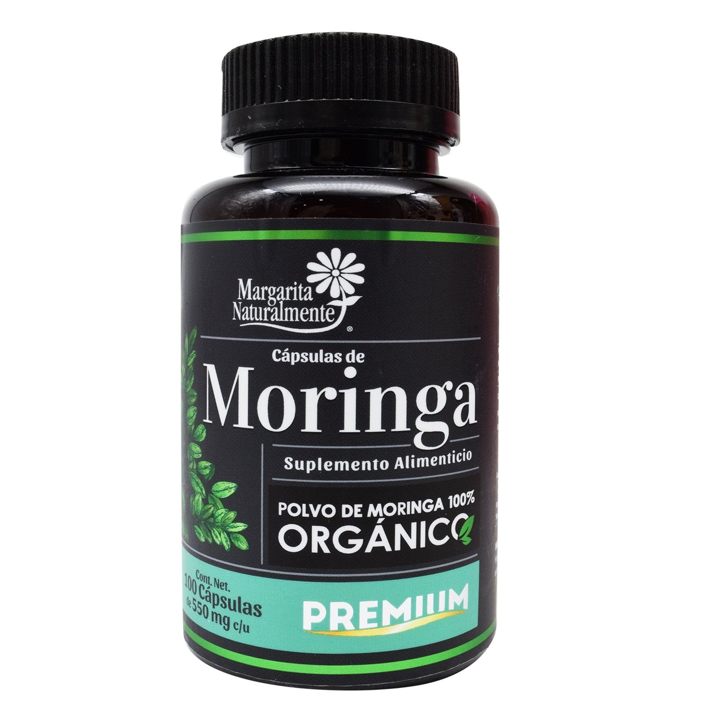 Moringa Organica 100 Cápsulas (MARGARITA NATURAL)