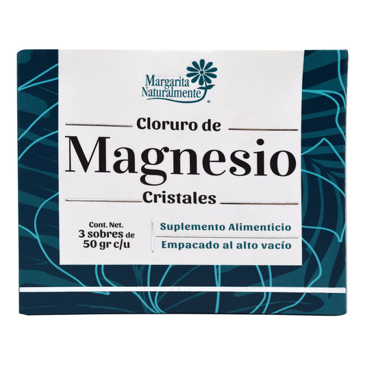 Cloruro De Magnesio Cristales 3 Sobres De 50 G (MARGARITA NATURAL)