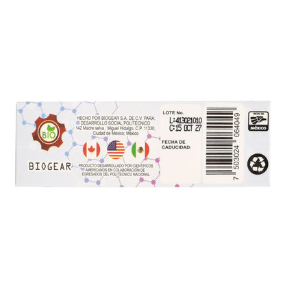 Biotina Con Acido Hialuronico 30 Cápsulas (BIOGEAR)
