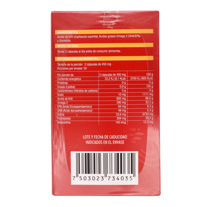 O Krill Omega 3  60 Cápsulas (NATURAL WISDOM)