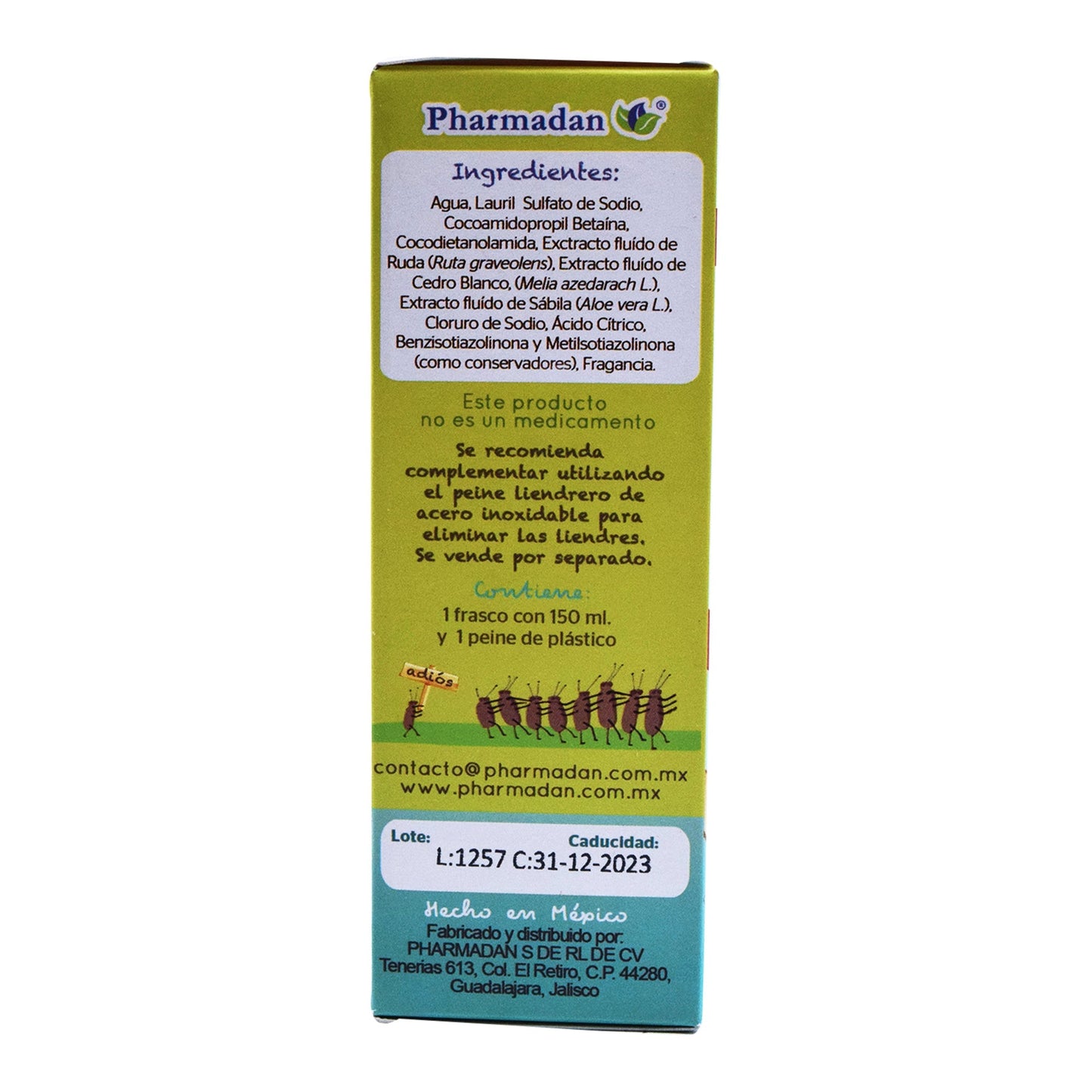 Shampoo Para Piojos 150 Mililitros (TESTALIN K)