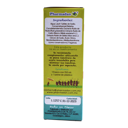 Shampoo Para Piojos 150 Mililitros (TESTALIN K)