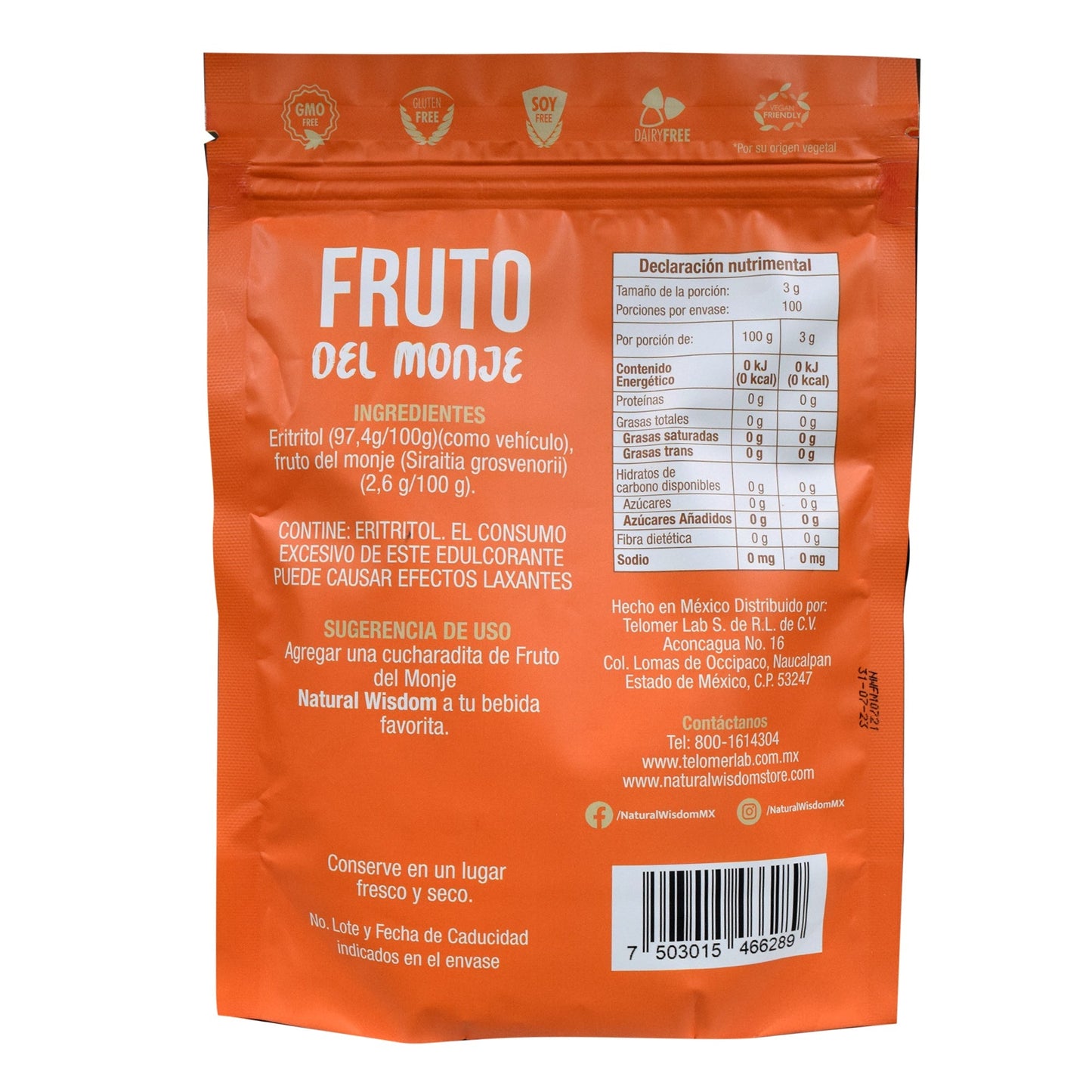 Fruto Del Monje 300 G (NATURAL WISDOM)