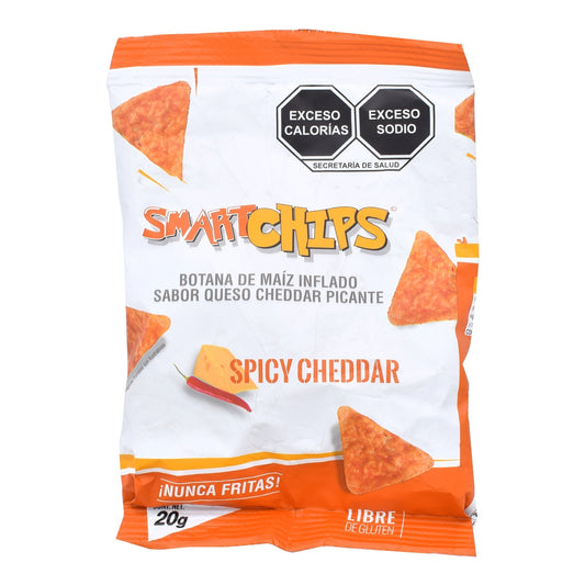 Maiz Inflado Queso Cheddar Picante 20 G (SMART CHIPS)