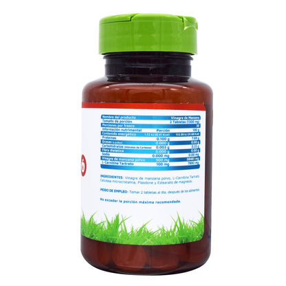 Vinagre De Manzana 60 Tabletas (VIDANAT/VITAMINAS)