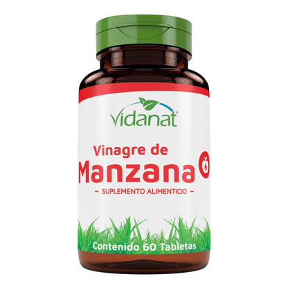 Vinagre De Manzana 60 Tabletas (VIDANAT/VITAMINAS)