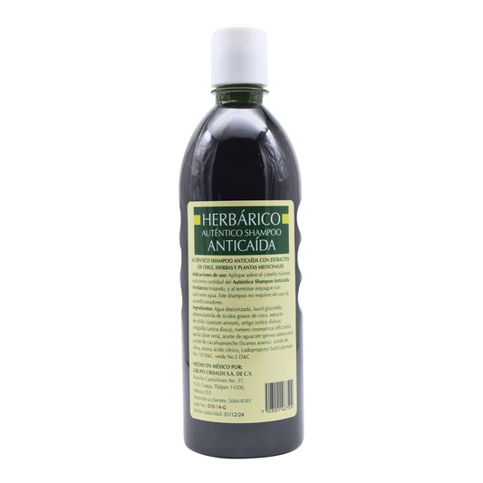 Shampoo Anticaida Herbarico 600 Mililitros (CRISALDI)
