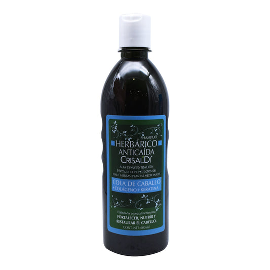 Shampoo Anticaida Cola De Caballo Colageno Y Queratina 600 Mililitros (CRISALDI)