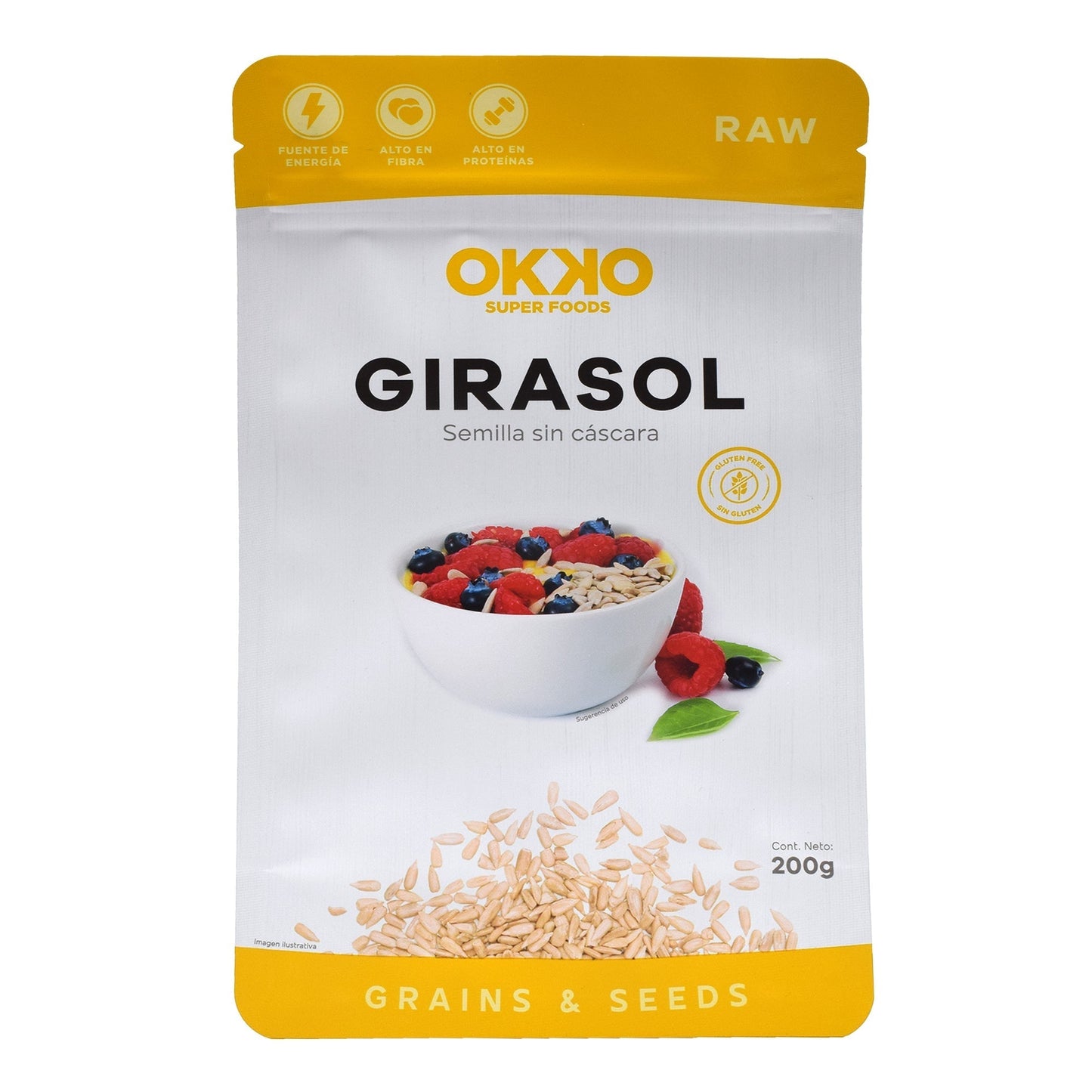 Semilla De Girasol Sin Cascara 200 G (OKKO)