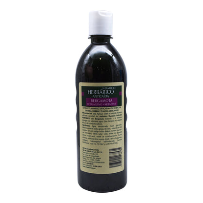 Shampoo Anticaida Con Bergamota Colageno Y Queratina 600 Mililitros (CRISALDI)