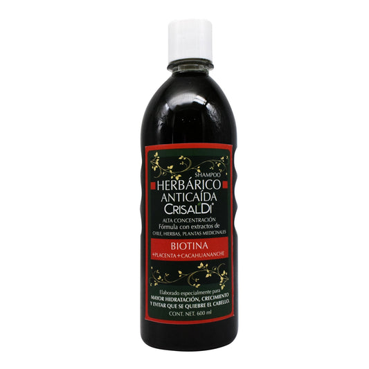 Shampoo Anticaida Con Biotina 600 Mililitros (CRISALDI)