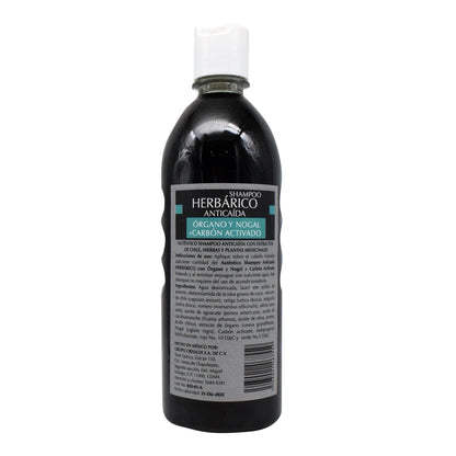 Shampoo Anticaida Con Carbon Activado 600 Mililitros (CRISALDI)