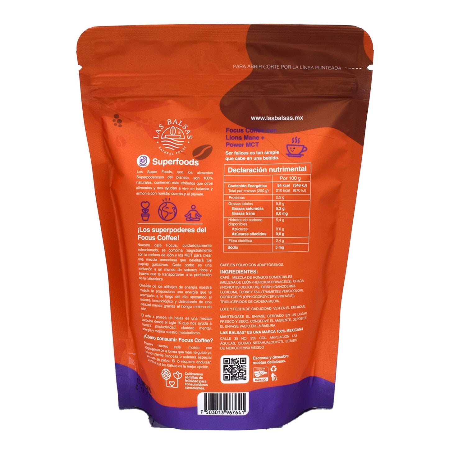 Cafe Con Melena De Leon 250 G (LAS BALSAS)