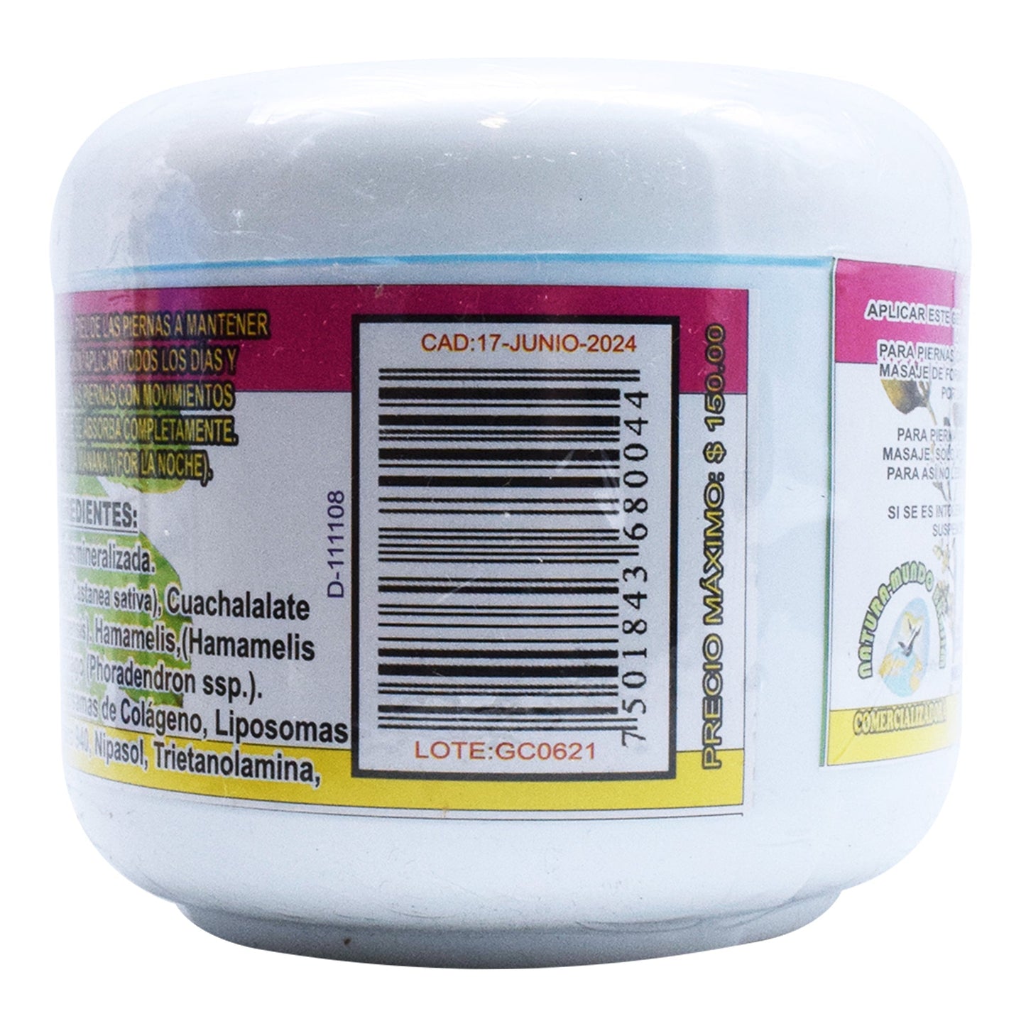 Gel De Castaí±o De Indias 400 Mililitros (NATURA MUNDO BRAJIM)