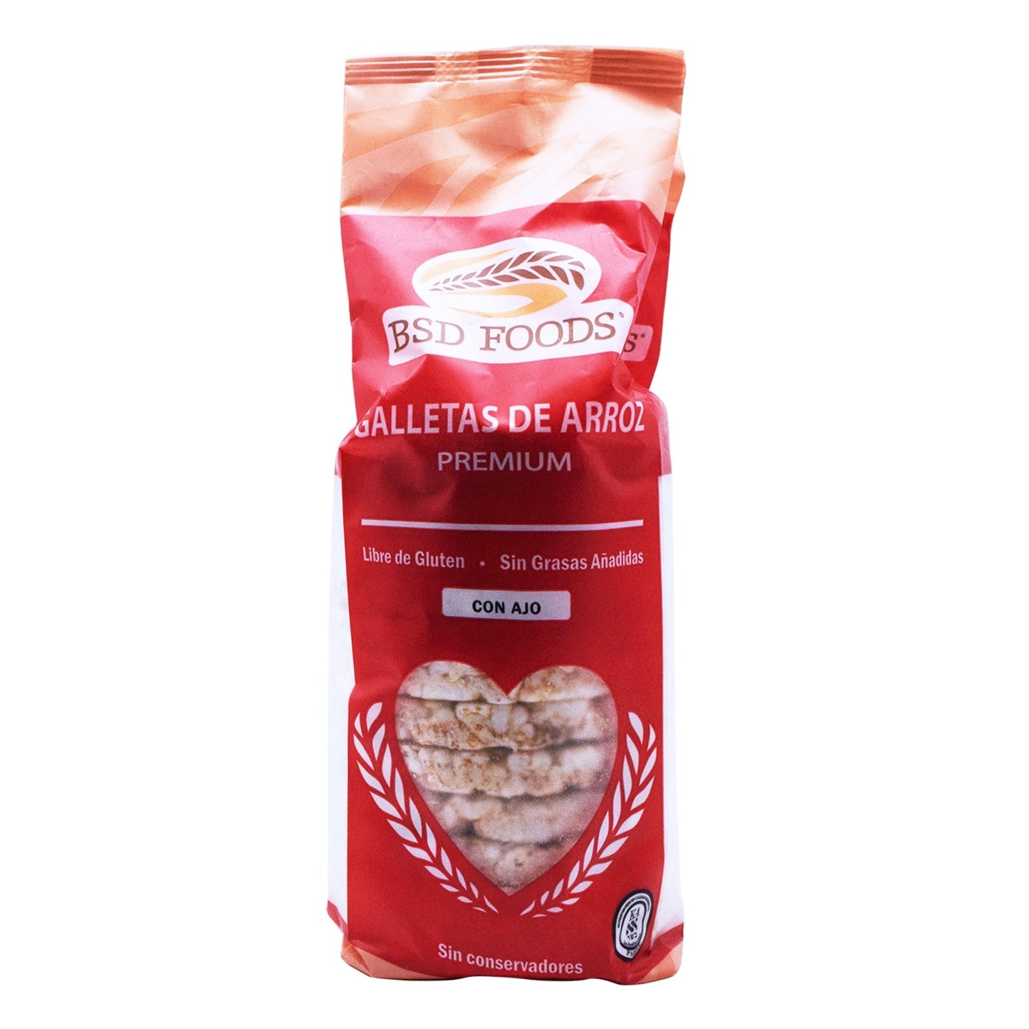 Galleta De Arroz Ajo 72 G (BSD FOODS)