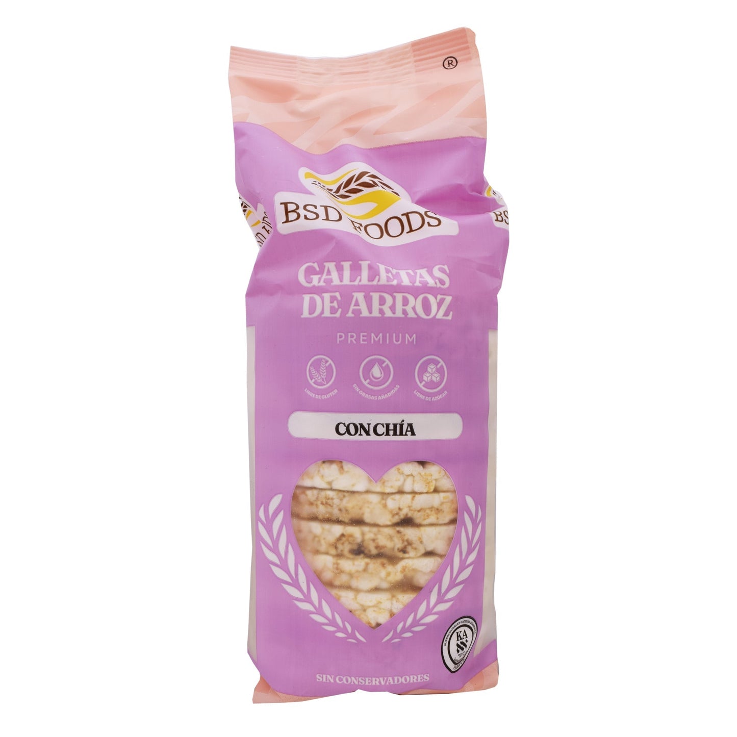 Galleta De Arroz Y Chia 72 G (BSD FOODS)