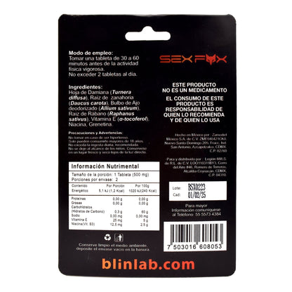 Sex Fox 2  Tabletas (BLINLAB)