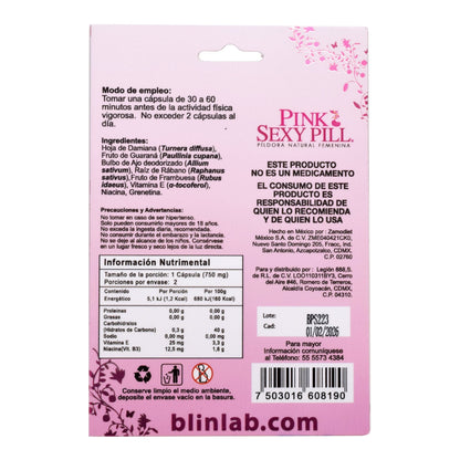 Pink Sex Pill 2 Cápsulas (BLINLAB)
