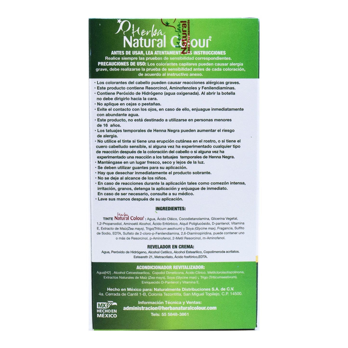 Tinte Castaí±o Claro 150 Mililitros (NATURAL COLOUR)