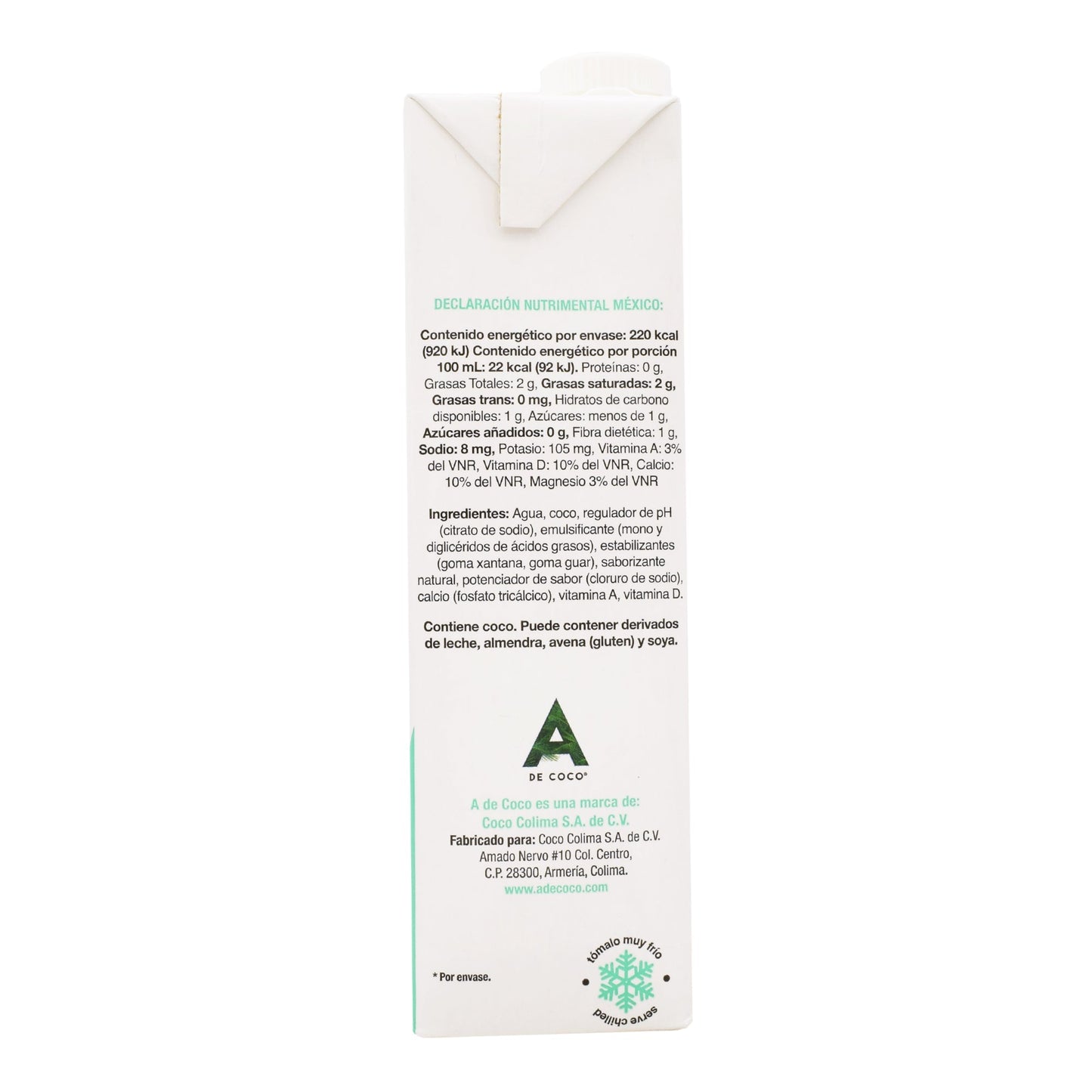 Bebida De Coco 1 L (A DE COCO)