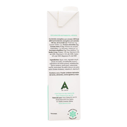 Bebida De Coco 1 L (A DE COCO)
