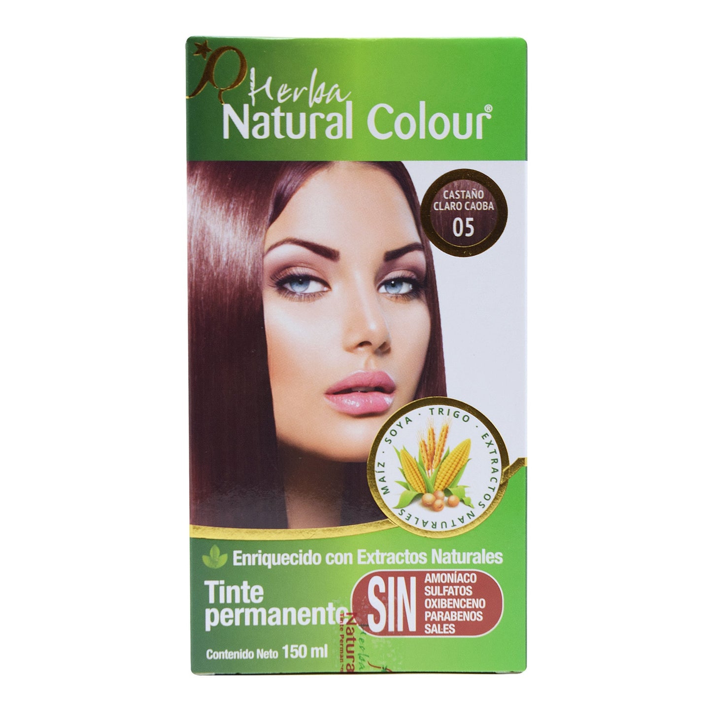 Tinte Castaño Claro Caoba 150 Mililitros (NATURAL COLOUR)