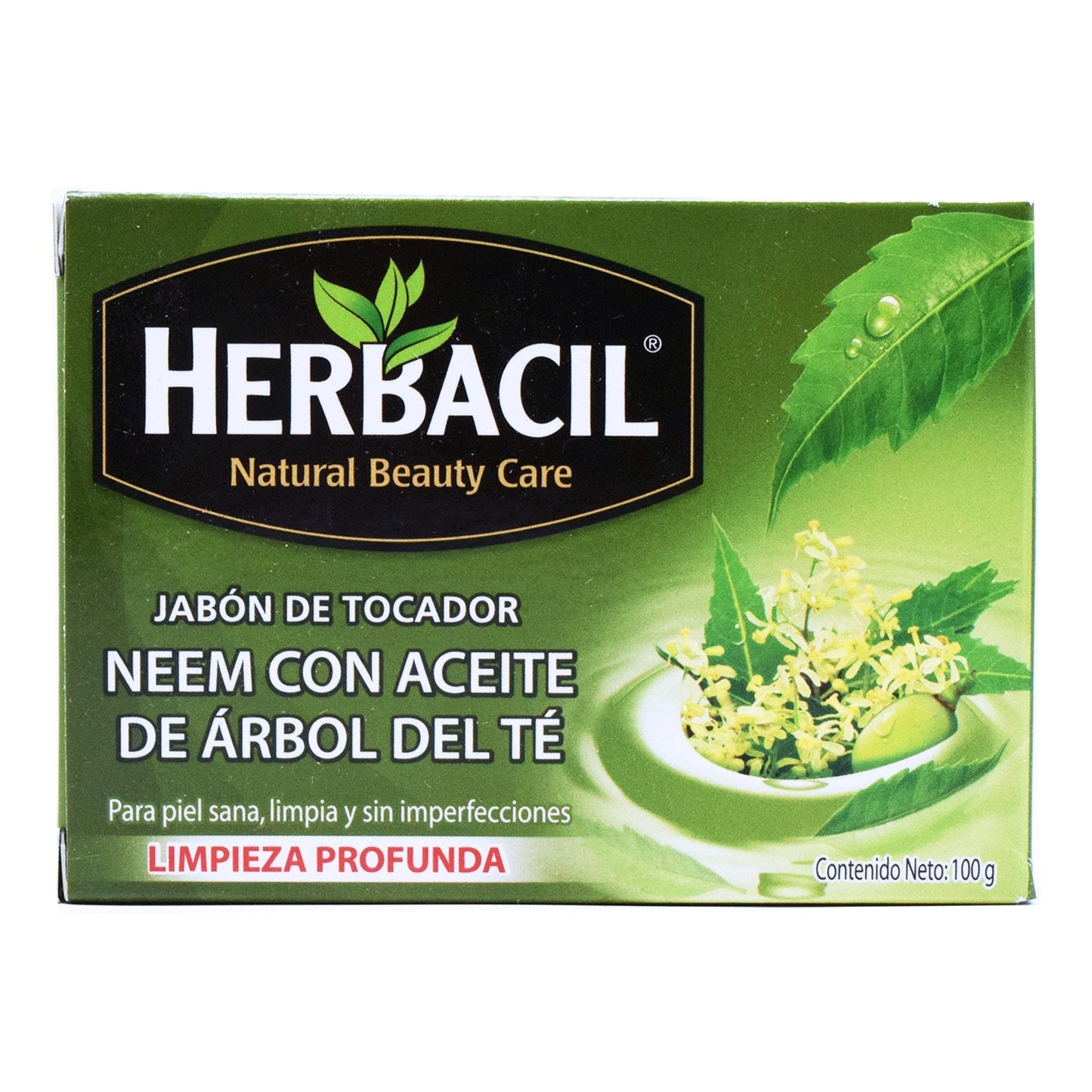 Jabon De Neem Antibacterial 100 G (HERBACIL)