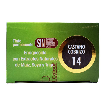 Tinte Castaño Cobrizo 150 Mililitros (NATURAL COLOUR)