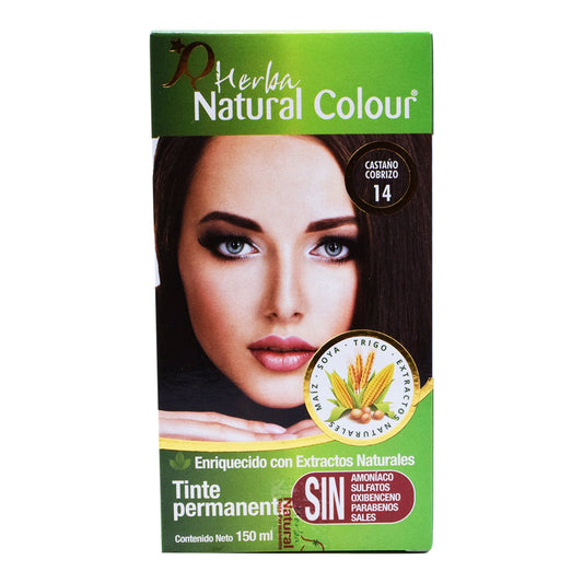 Tinte Castaño Cobrizo 150 Mililitros (NATURAL COLOUR)
