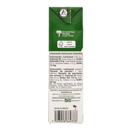 Bebida De Coco Organico 1L (A DE COCO)