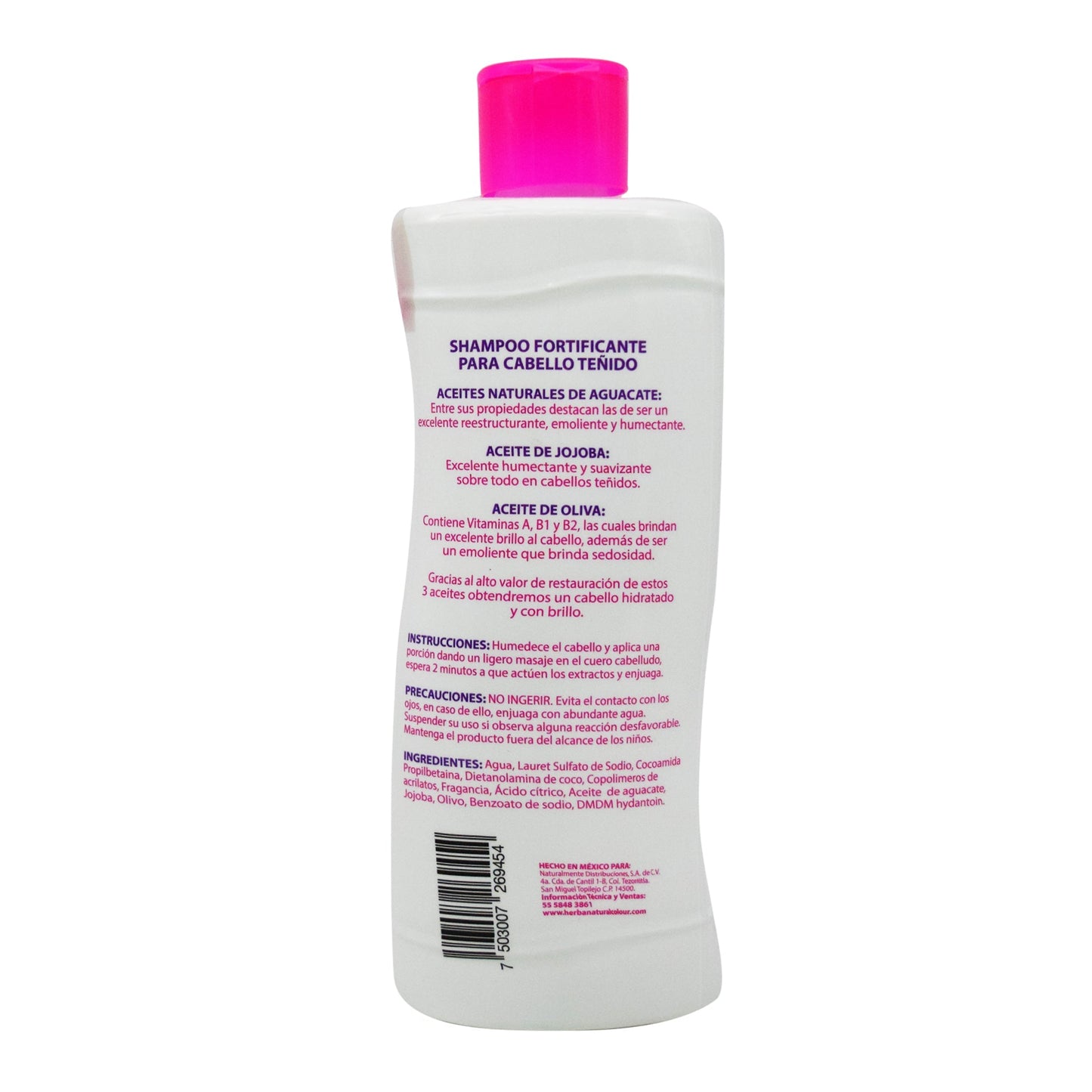 Shampoo Para Cabello Teí±Ido 550 Mililitros (NATURAL COLOUR)