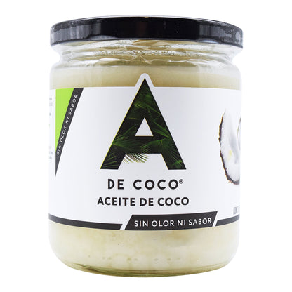 Aceite De Coco Sin Olor Y Sin Sabor 420 Mililitros (A DE COCO)