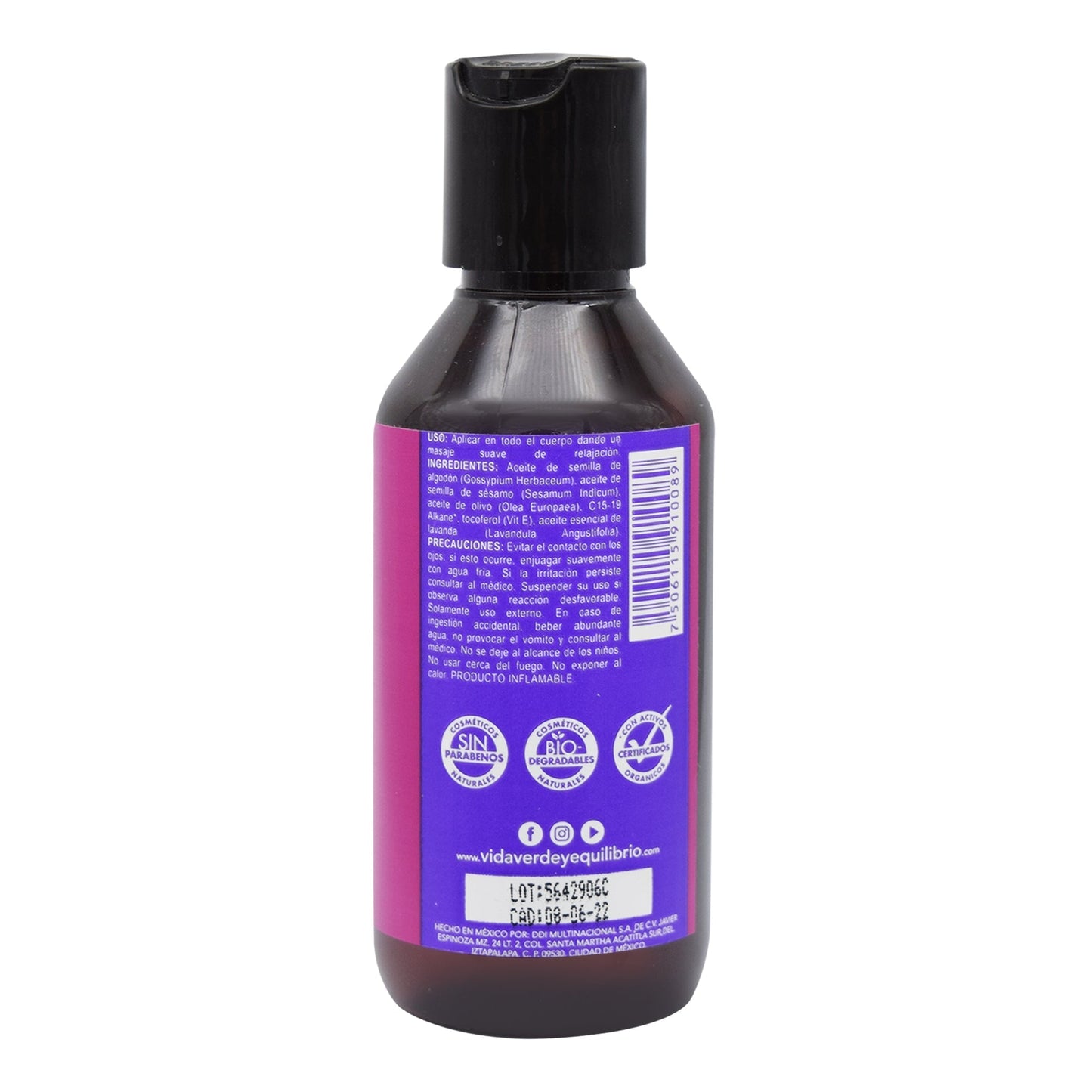 Aceite Vitamina E Lavanda 125 Mililitros (VIDA VERDE Y E.)
