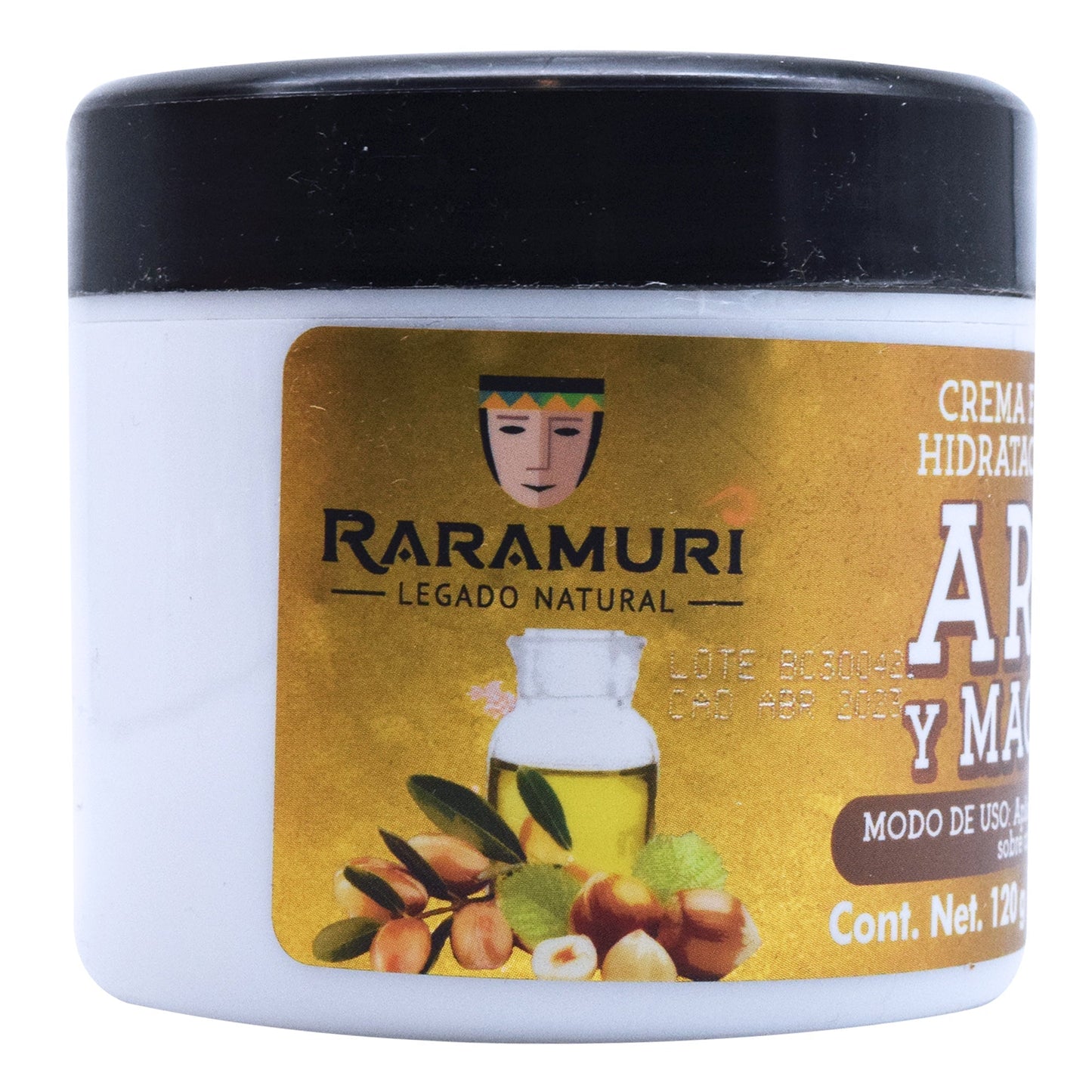 Crema De Argan Y Macadamia   120 G (RARAMURI)