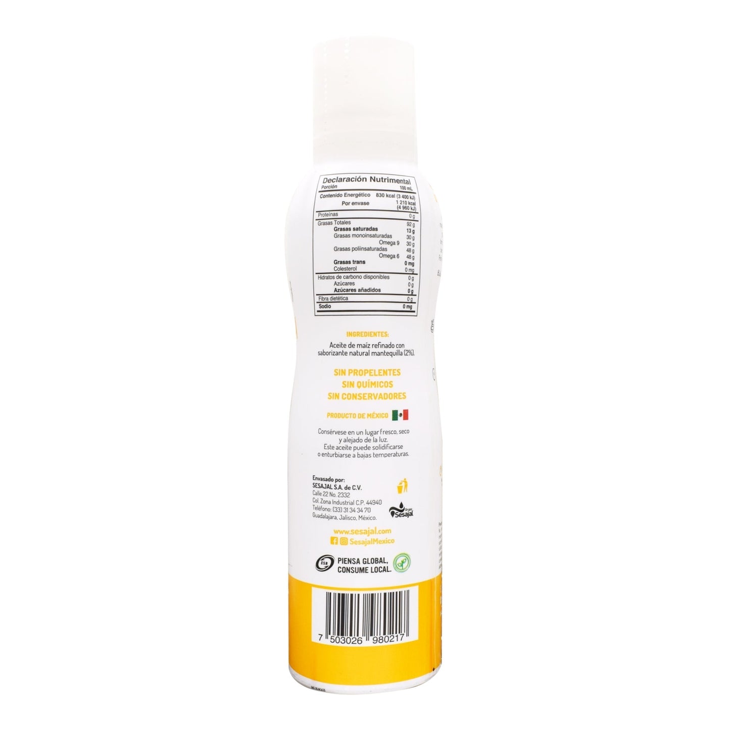 Aceite Maiz Mantequilla 134 G (INES)