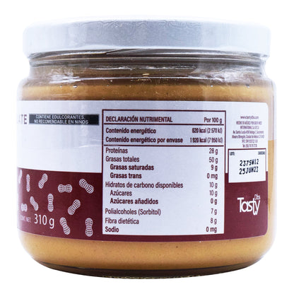 Crema De Cacahuate 310 G (TASTY dí­­aBETICS)
