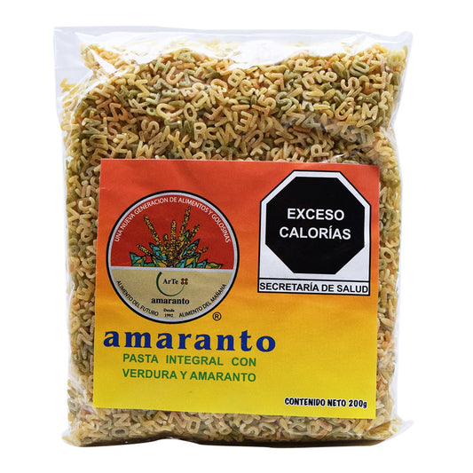 Pasta Integral Letra 200 G (ARTE AMARANTO)