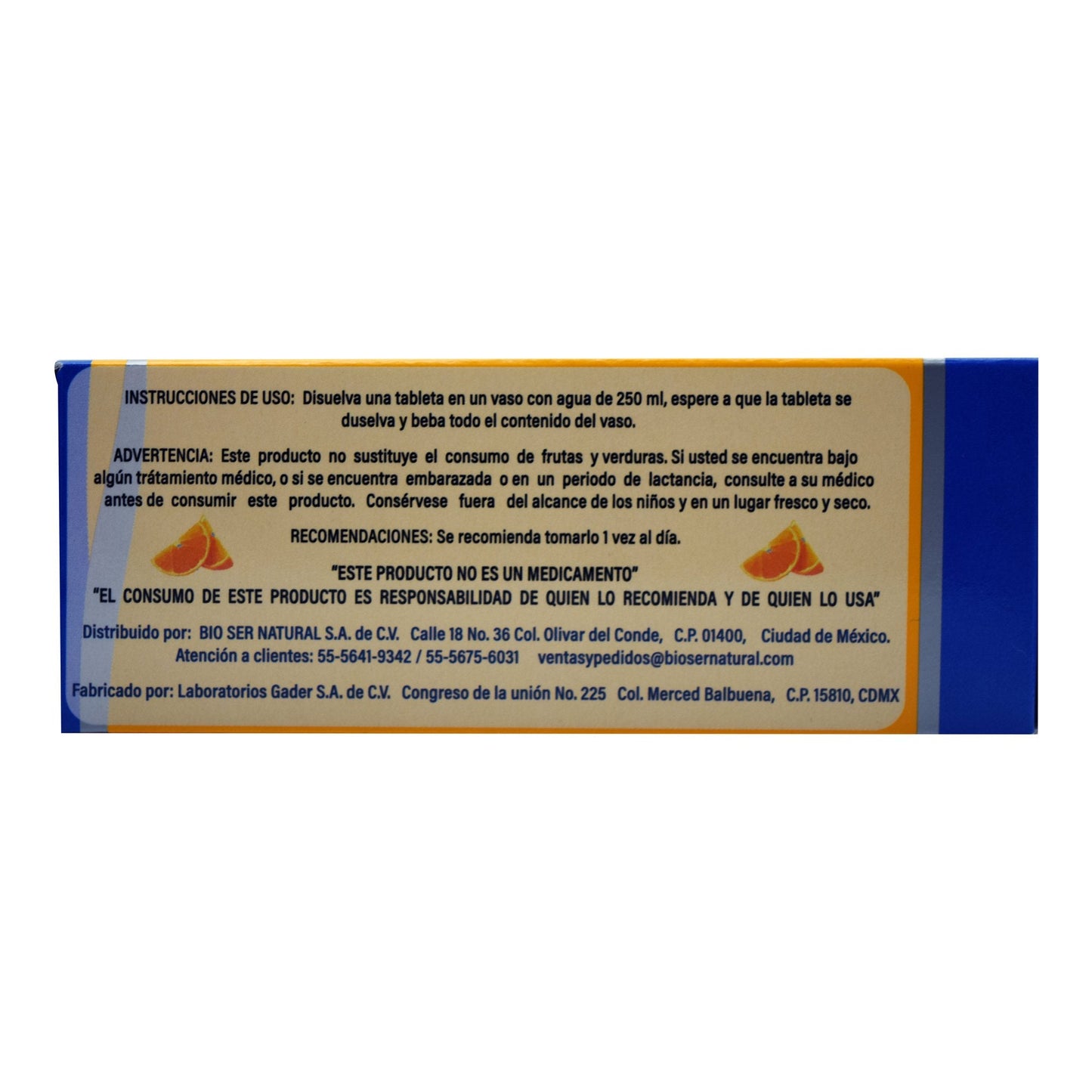 Vitamina C Efervescente 10 Tabletas (PROGYL30)