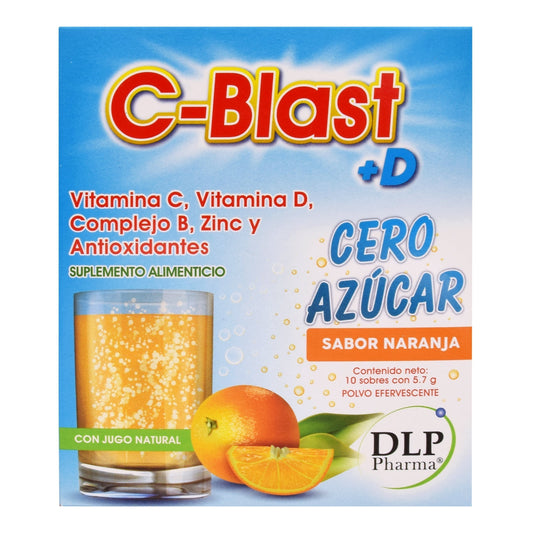 C Blast Cero Azucar Naranja 10 Sob (C BLAST +D)