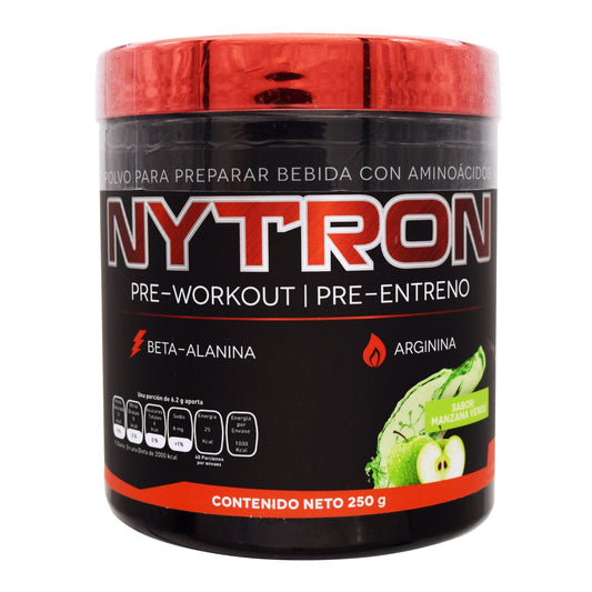 Nytron Preworkout Manzana Verde 250 G (NANOGENIX SPORT NUTR)