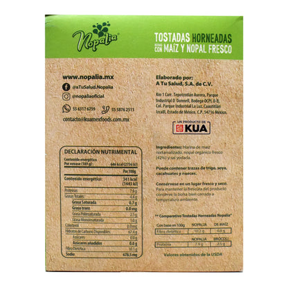Tostada De Nopal Horneada 189 G (NOPALIA)