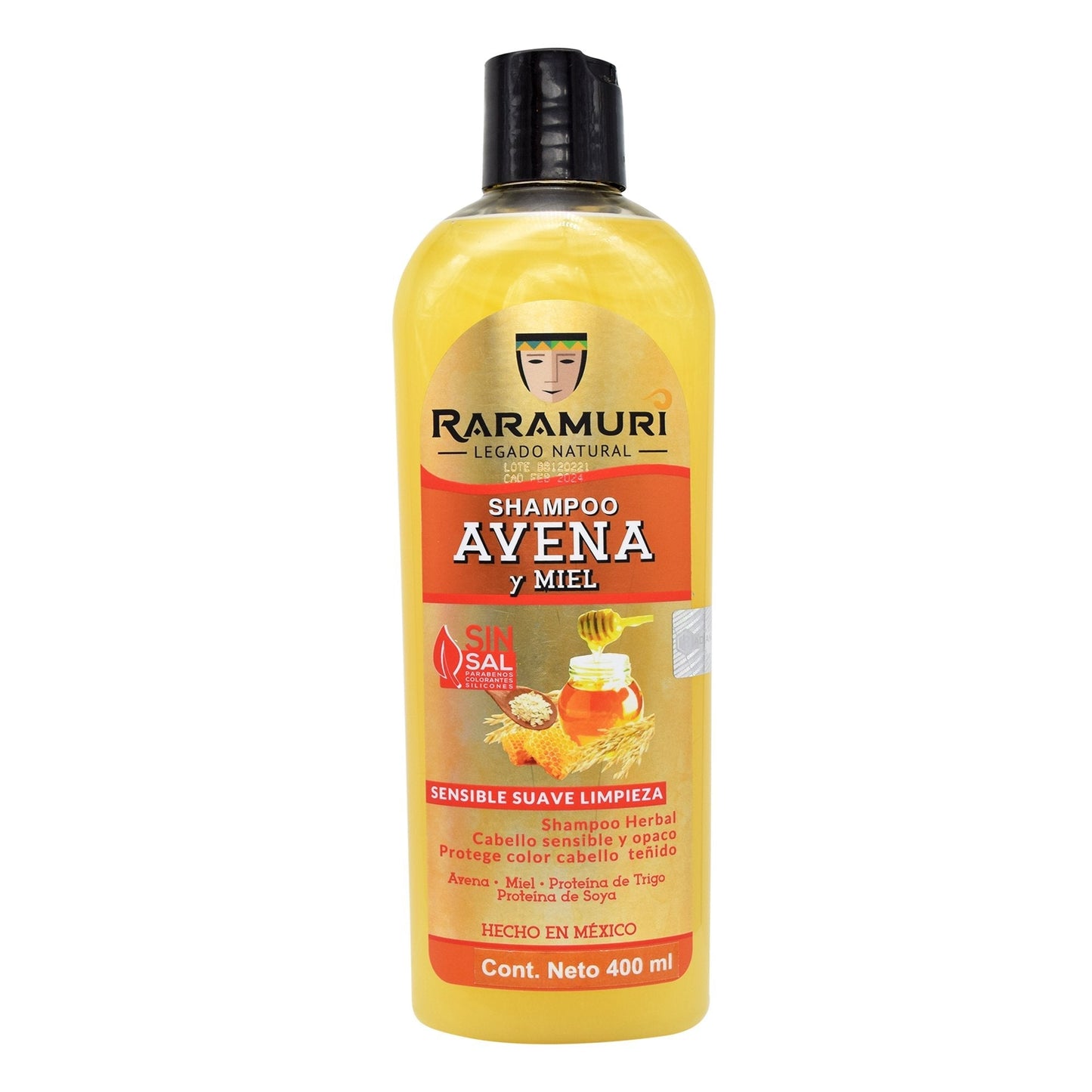 Shampoo Avena Y Miel 400 Mililitros (RARAMURI)