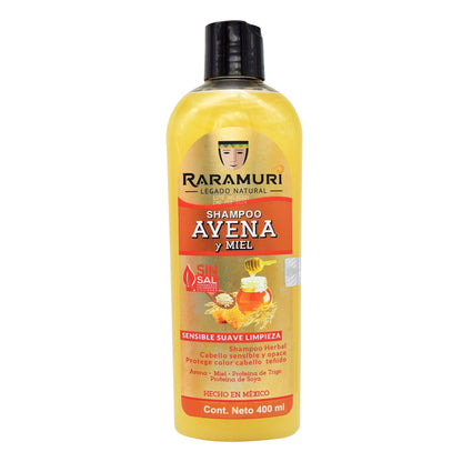 Shampoo Avena Y Miel 400 Mililitros (RARAMURI)