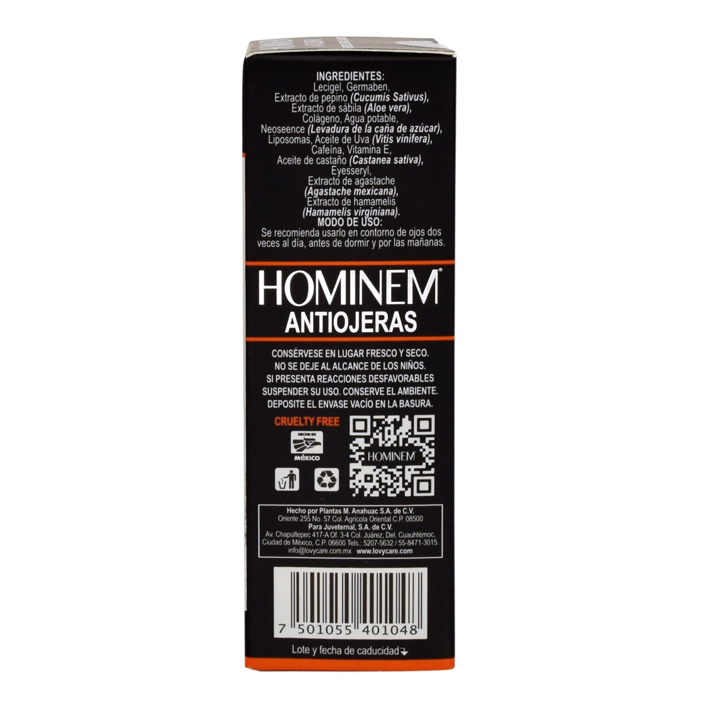 Serum Anti Ojeras 15 Mililitros (HOMINEM)