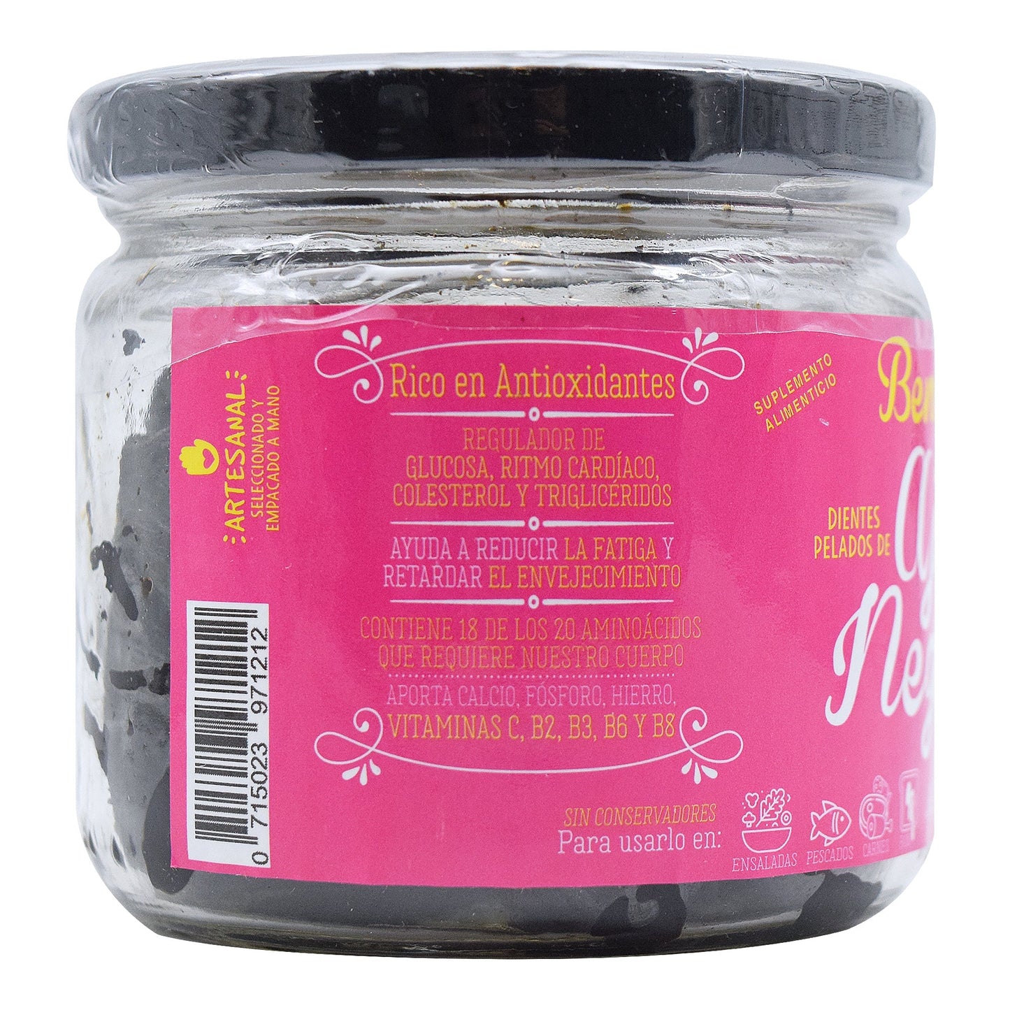 Ajo Negro Dientes Pelados 170 G (BENDI)